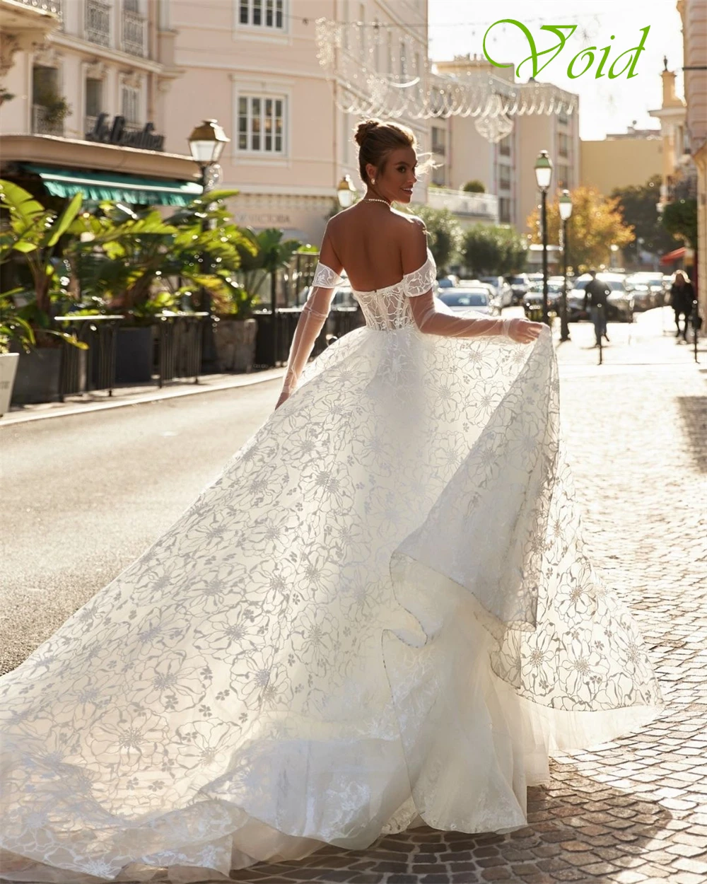 Vestido de novia de Organza blanco Sexy personalizado, vestido de novia Formal sin tirantes con hombros descubiertos, vestido de novia suave de corte en A, bata de novia