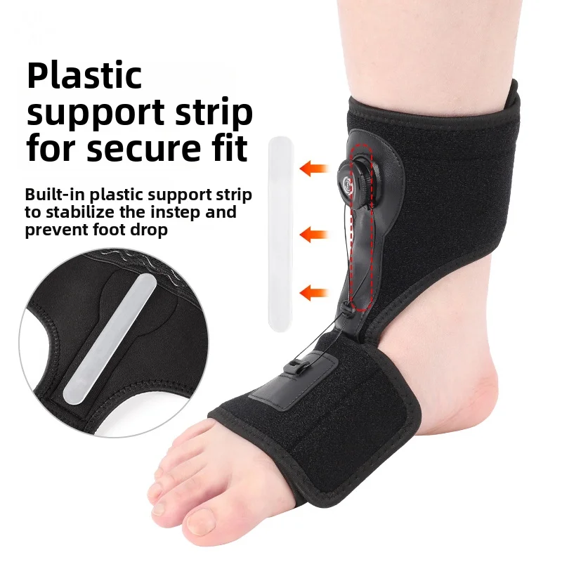 1Pcs Adjustable Drop Foot Support Brace Knob Tension AFO Ankle Orthosis for Foot Drop Correction and Pain Relief