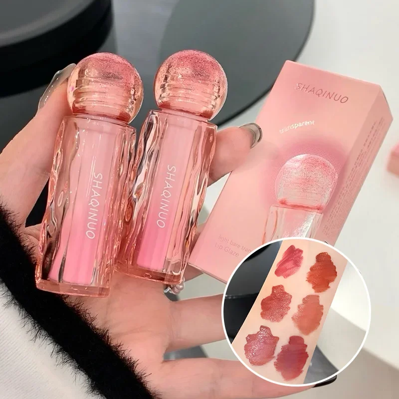 ملمع شفاه ديوي خفيف الوزن من كريستال بول مع تألق مرآة، ترطيب طويل الأمد ولون طبيعي لـ