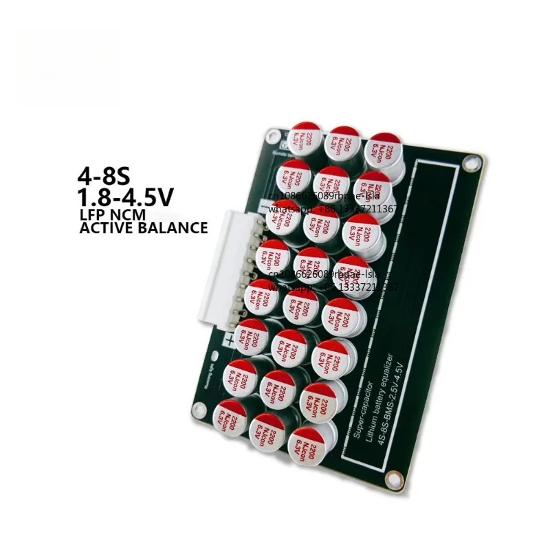 BMS 5A 4S 8S 16S Active Equalizer Balancer Lifepo4 Lithium Lipo Sodium Na-cell Battery Active Equalization Module Capacitor