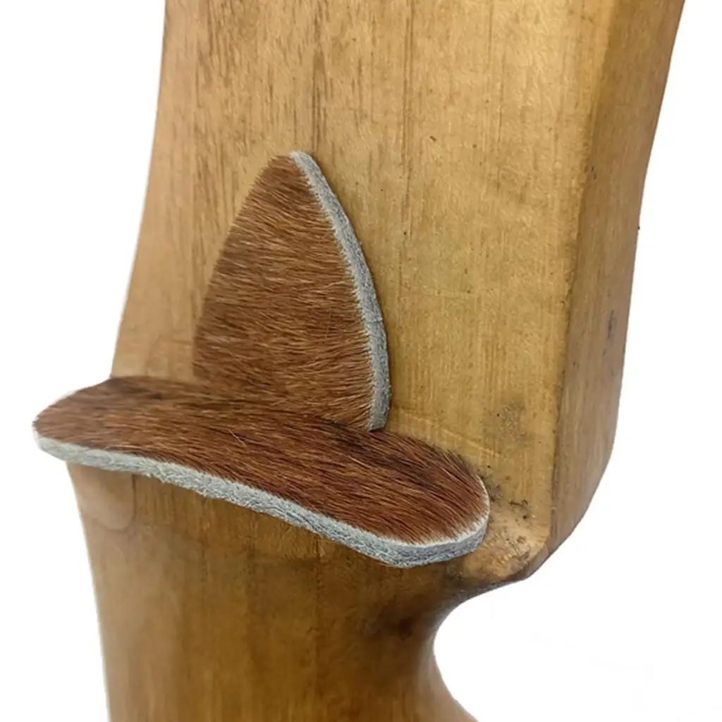 Stick on Cowhide Archery Arrow Rest Silent Shooting Triangle Rectangle Plate for Recurve Bow and Traditional Longbow Accessories - view 3