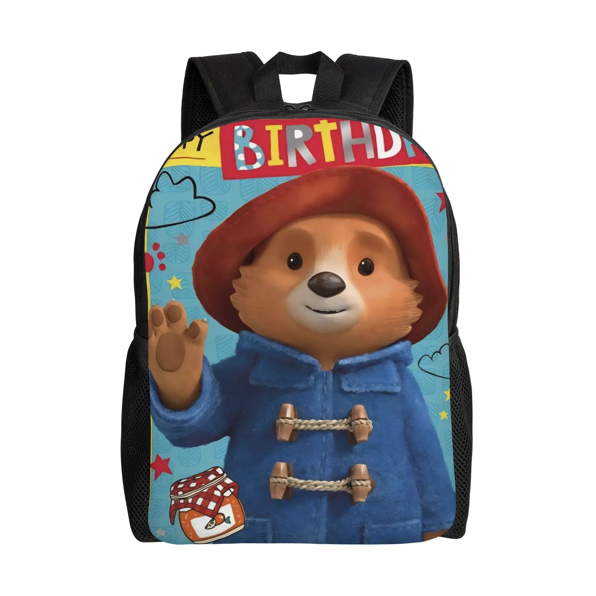 

London Bear Backpack for Men Women Fashion High School Business Daypack Paddingtons Laptop Canvas Bags Sports
