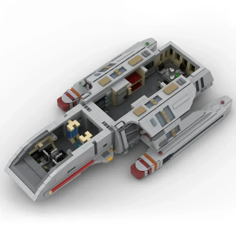 Star ภาพยนตร์รุ่น Moc อาคารอิฐ USS Starfleet Runabout เทคโนโลยี Modular Blocks ของขวัญของเล่นคริสต์มาส DIY ชุดประกอบ