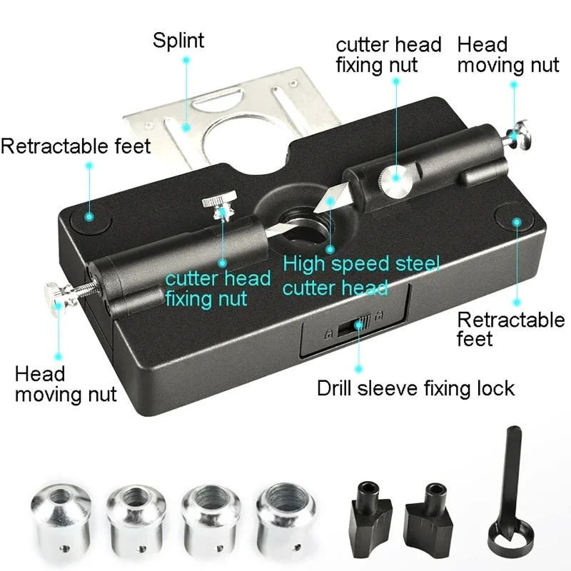 Dowel Maker Metric 6mm, 8mm, 10mm, 12mm With HSS Cutter Head Electric Drill Milling Dowel Round Rod Auxiliary Woodworking Tool