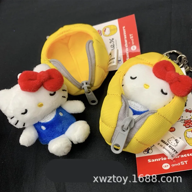 

Новый Kawaii Hello Kitty спальный мешок плюшевая кукла милый мультяшный съемный мешок для куклы подвесной орнамент игрушка брелок