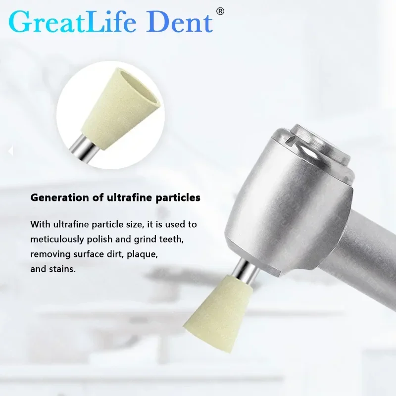 GreatLife Dent GDR Dental Silicone Grinding Heads Ultra-Fine Particle Size for High-Gloss Polishing Dental Tools Materials