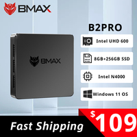 BMAX B2 Pro Mini Pc Computer Windows 11 PRO All In One HDMI Intel N4000 8GB RAM 256GB SSD Intel UHD Graphics 600 mini pc HDMI