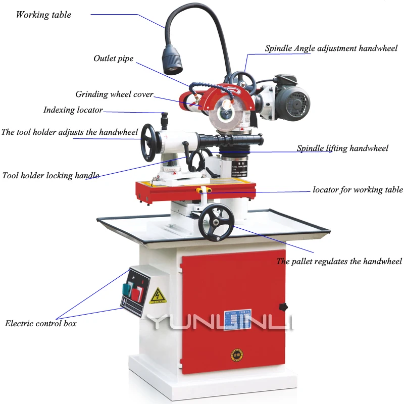 MF2718D Universal Cutter Grinder 380V 3780r/min Drill Sharpener Sharpening Machine For End Mill Twist Drill Cutter