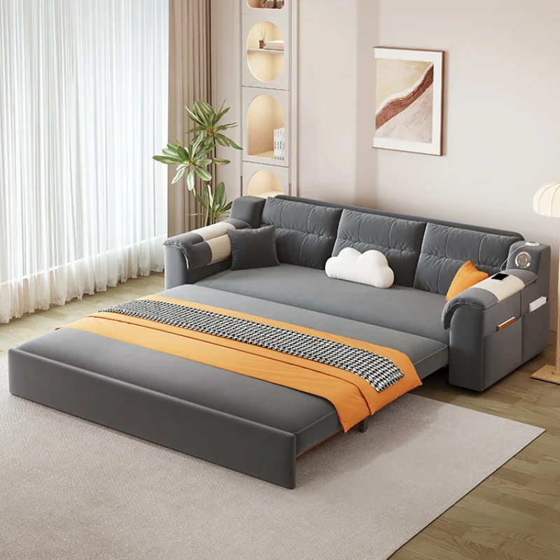 Sofá-cama dobrável multifuncional, Sofás-cama de luxo, Cama de armazenamento, Dupla finalidade, Decoração de casa, Multifunções