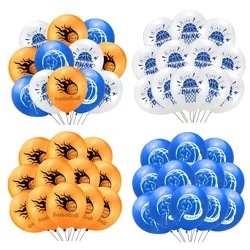 12pcs Basketball 12 Inch Latex Balloons Sports Game Balloon Decorations Kit for Basketball Birthday Baby Shower Party Supplies