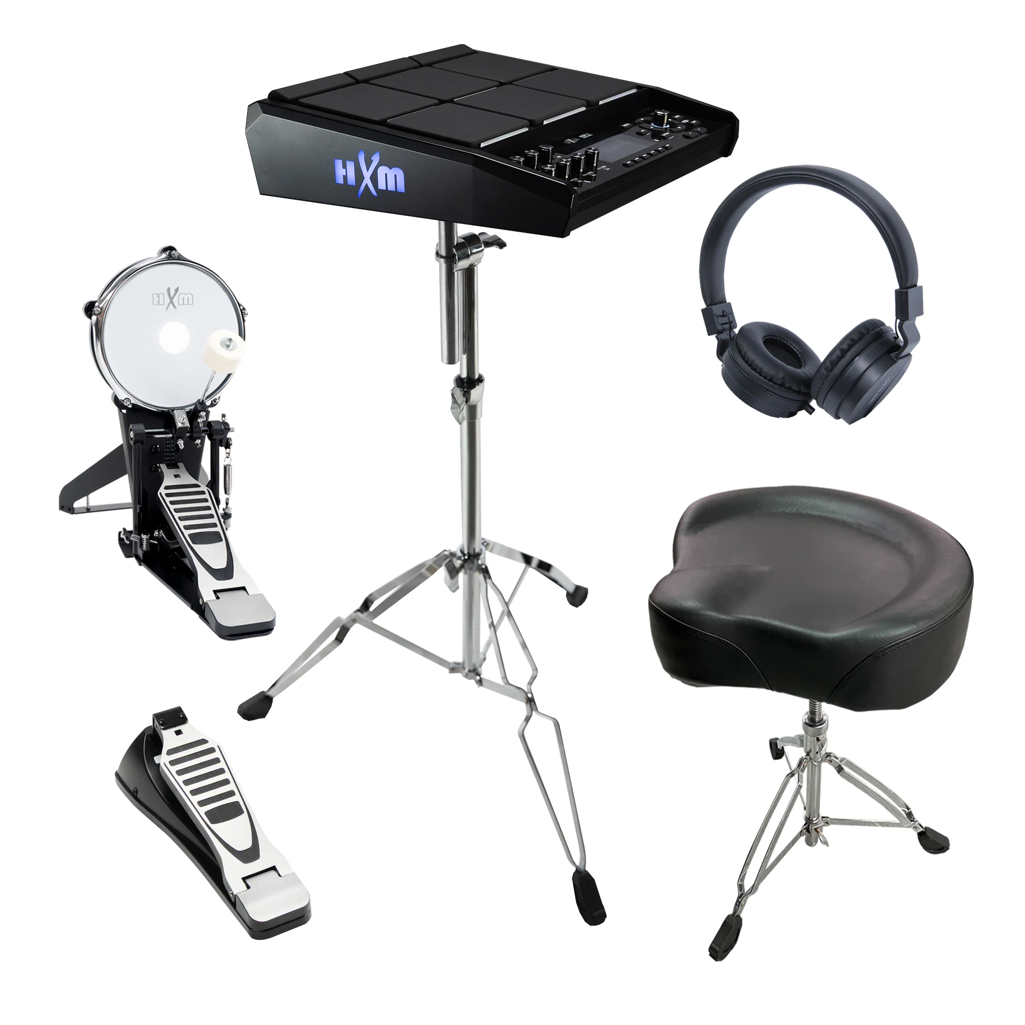 Multipad incluye paquete de soporte de Metal 8 almohadillas instrumento de percusión Octapad profesional juego de batería eléctrica profesional