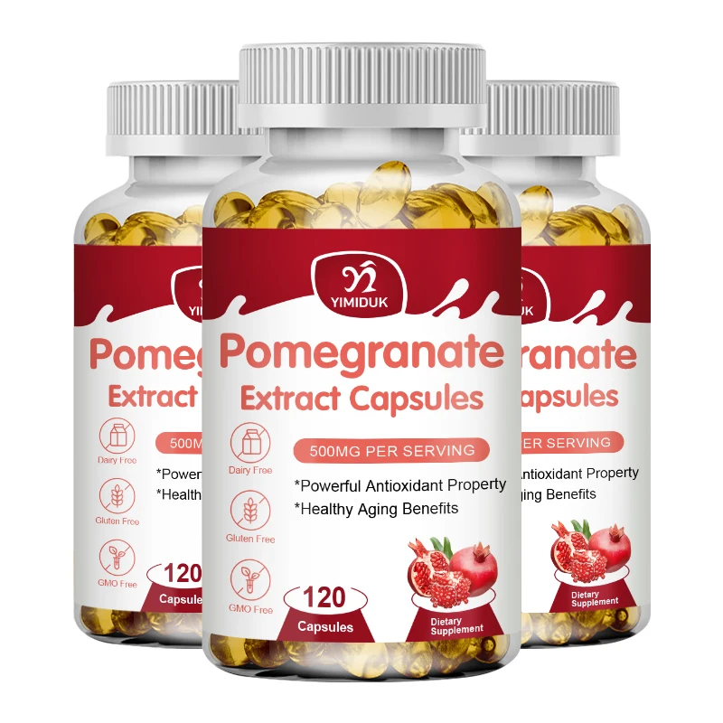 

Pomegranate Extract Capsules Vegetarian Capsules Antioxidant Supplement Natural Pomegranate For Heart Health & Joint Support