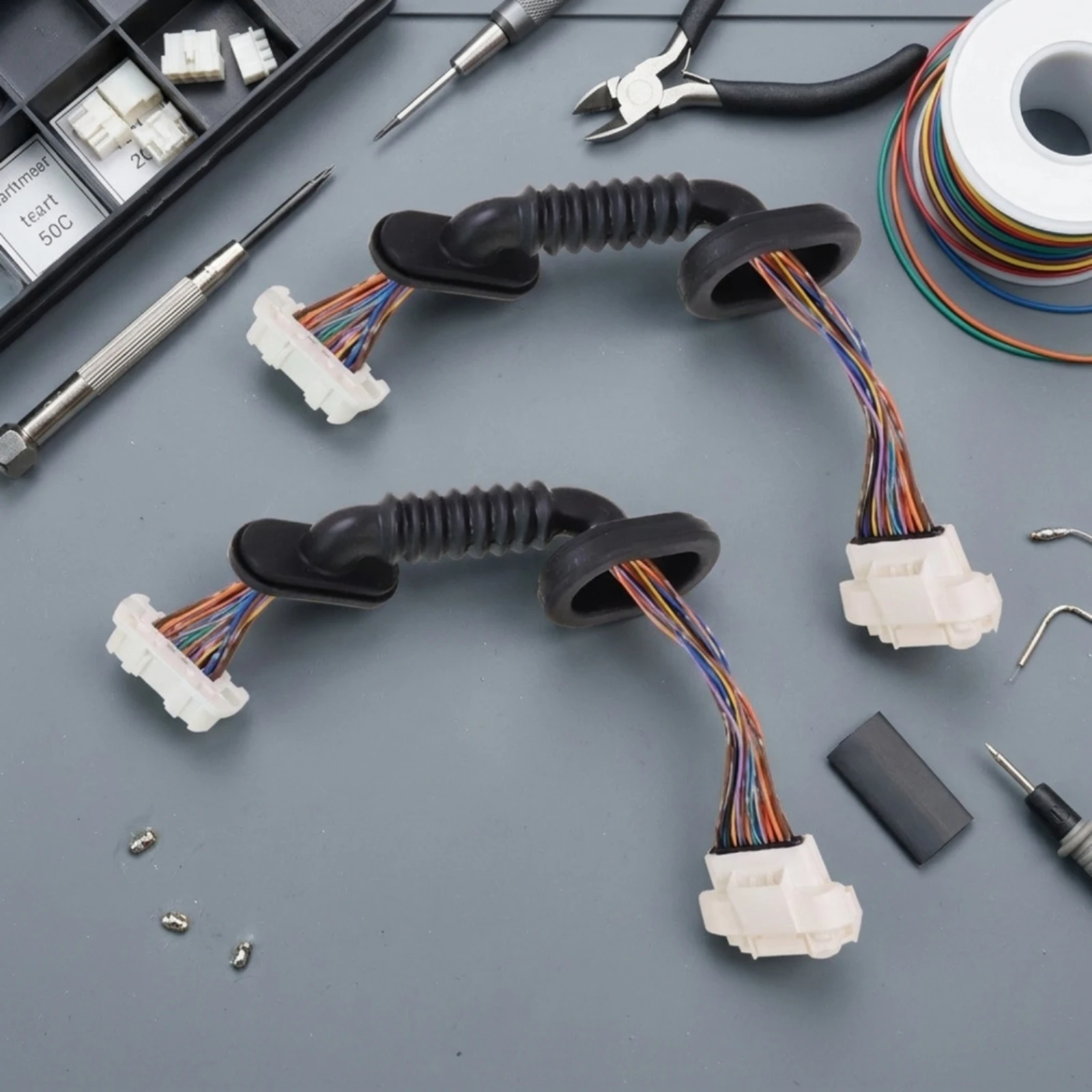 Wiring Harness with Connector Rear Door B Pillar Protective Sleeve Easy to Install for Electric SUV Retrofit Project