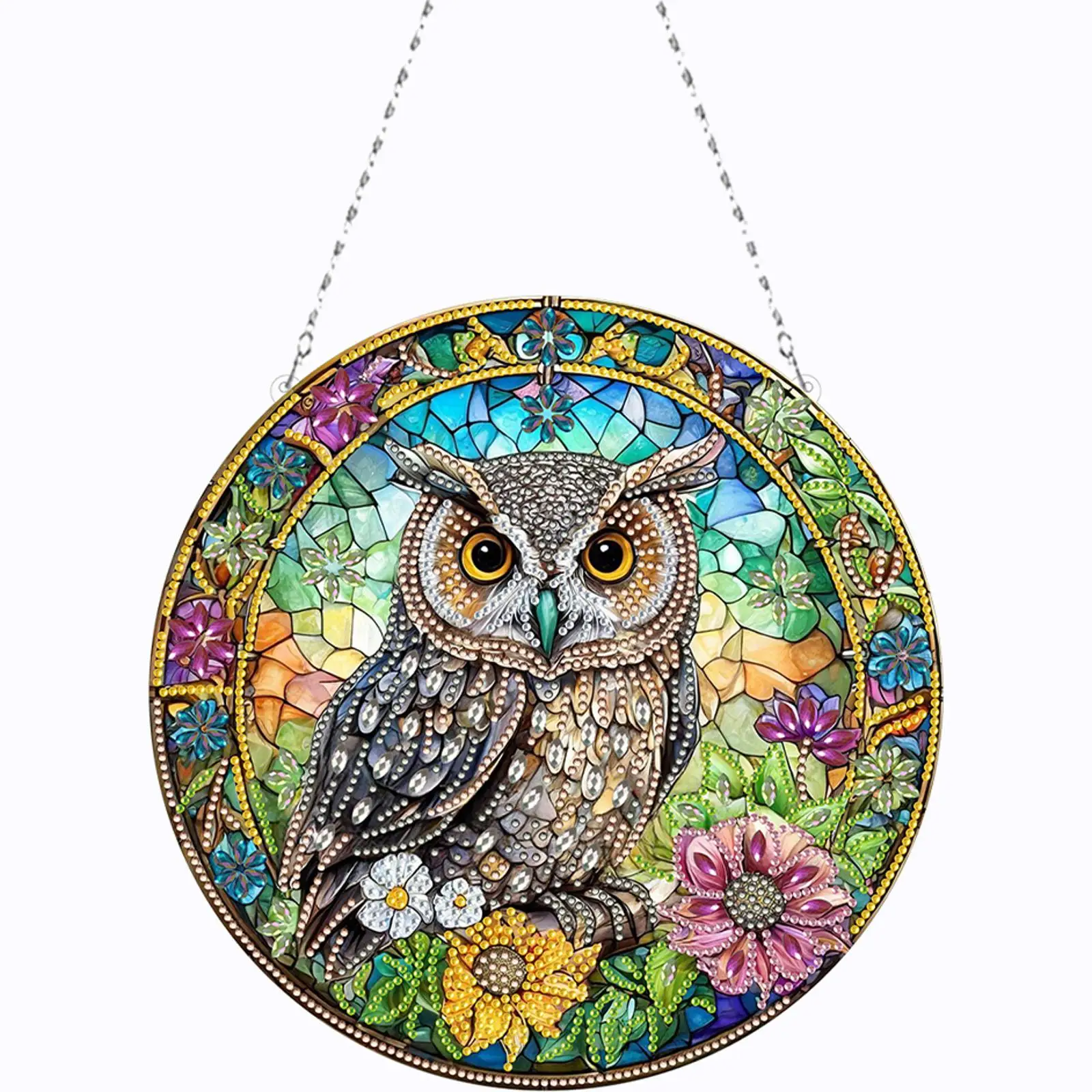 

Набор для создания 2D плоских подвесок из страз в форме бриллианта, набор для алмазной живописи, подвеска-украшение для дома, сделай сам