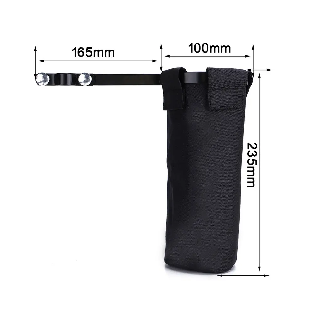Heavy Duty Oxford Drumstick Bag for Drummers Portable Stick Storage Pouch with Metal Clip Moisture Proof Drum Accessory Case