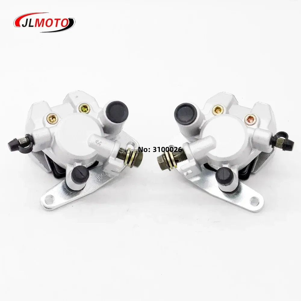 ด้านหน้าซ้ายขวาเบรค Caliper พร้อมผ้าเบรค Fit สําหรับ Yamaha ATV Quad Banshee Kodiak Grizzly YFM350 YFM400 YFM450 Raptor YFM660
