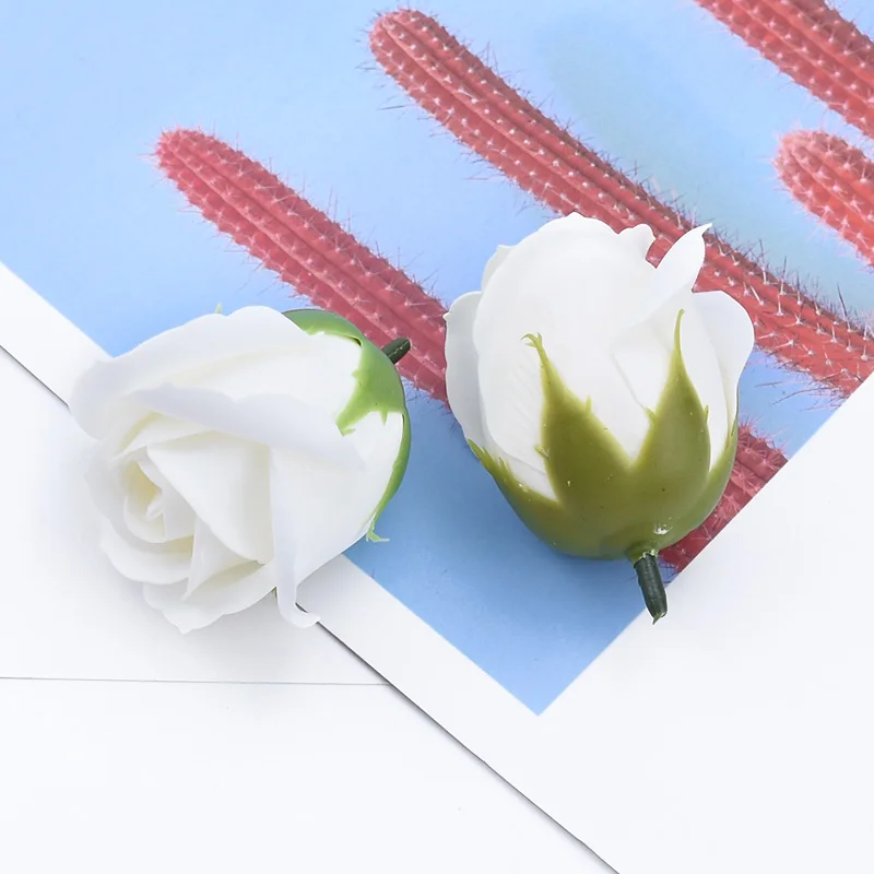 50/100PCS Künstliche Blumen Bade Seife Blume Hause Zimmer Valentinstag Hochzeit Decor Festival Teddybär Rose Braut zubehör – Detail 7