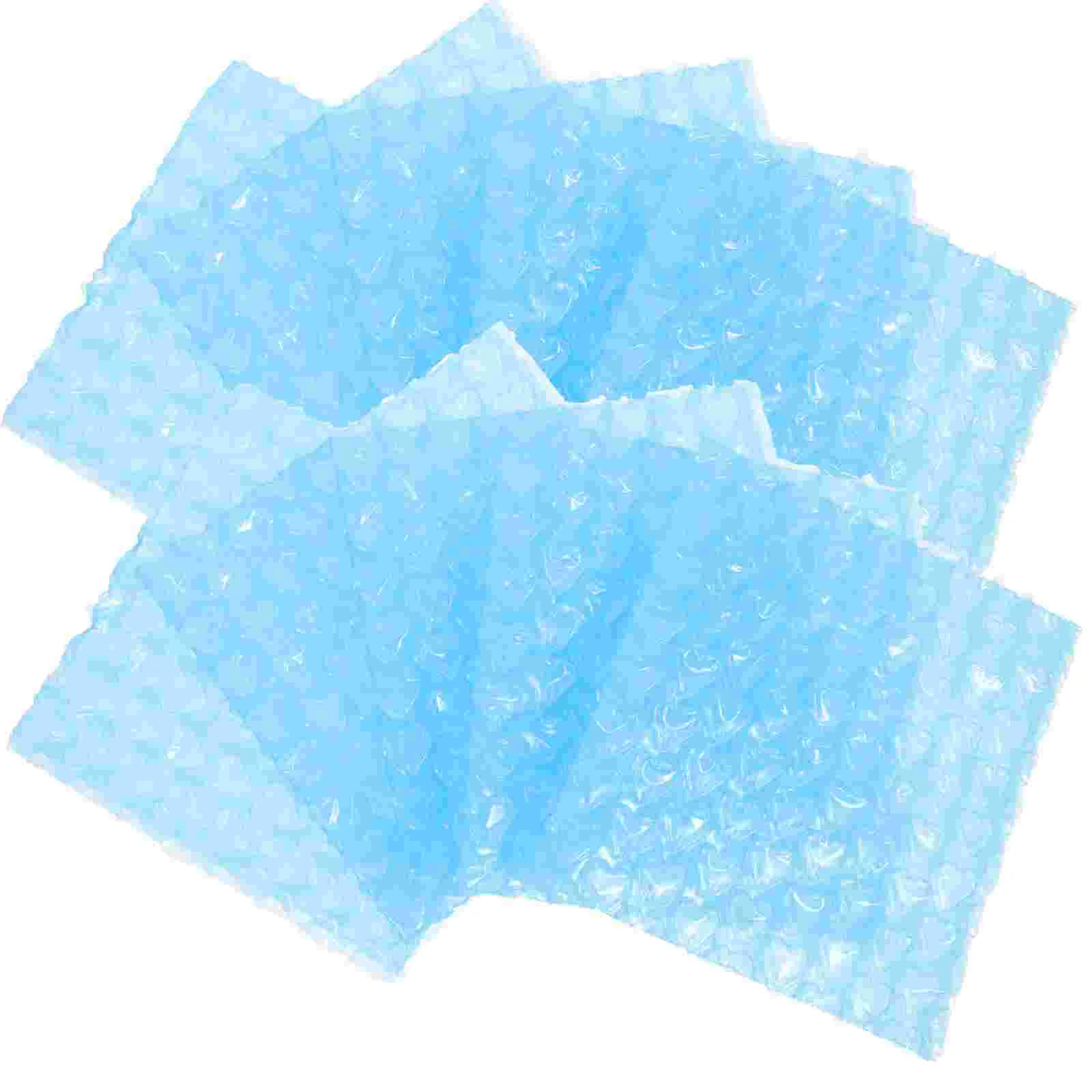 60 Pcs Cushioning Pouches Love Bubble Bag Baggies for Mailing Foam Sky-blue Double Walled