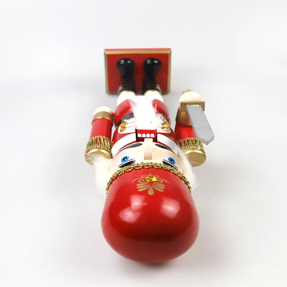 

Wooden Nutcracker Puppet Figure Christmas Gift Idea Holiday Desktop Decor Colorful Handcrafted Xmas Party Favor Decoration Item