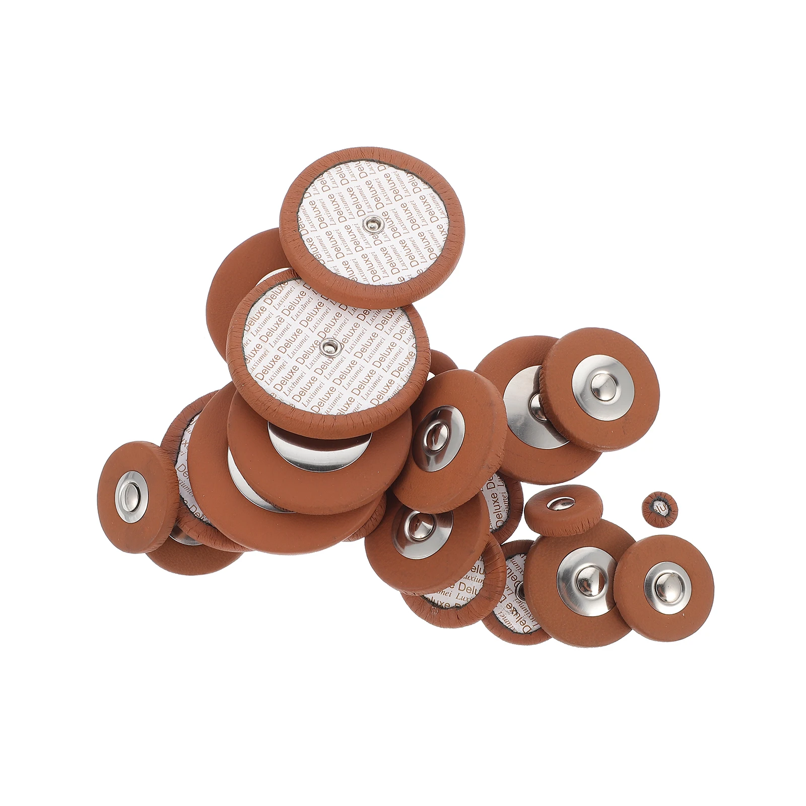 

25 Pcs Saxophone Pads Cushion Gasket Sound Hole Sheepskin Alto Sax Accessories Repair Replacement Parts
