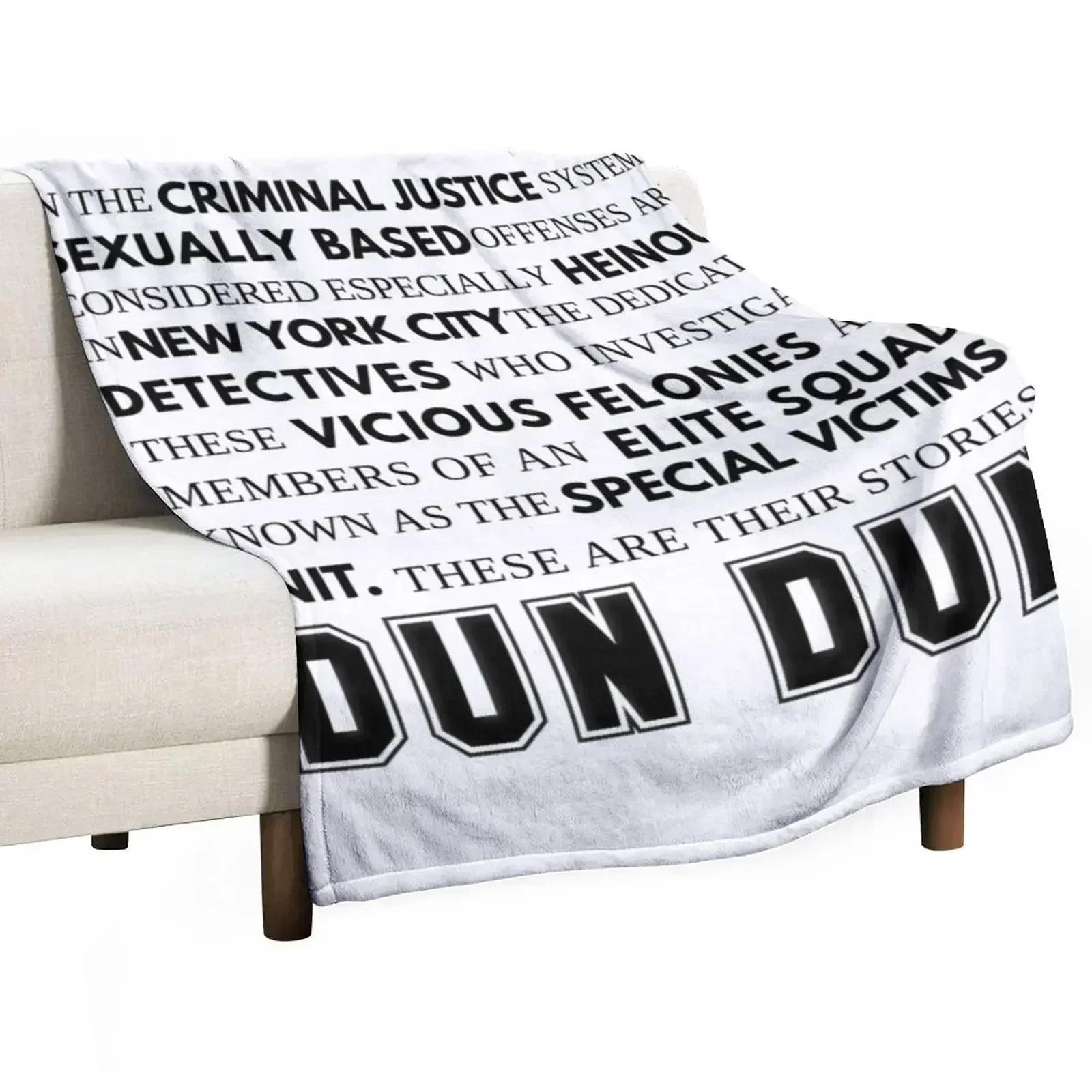 SVU Opening Speech Throw Blanket Luxury Designer blankets and throws Blankets