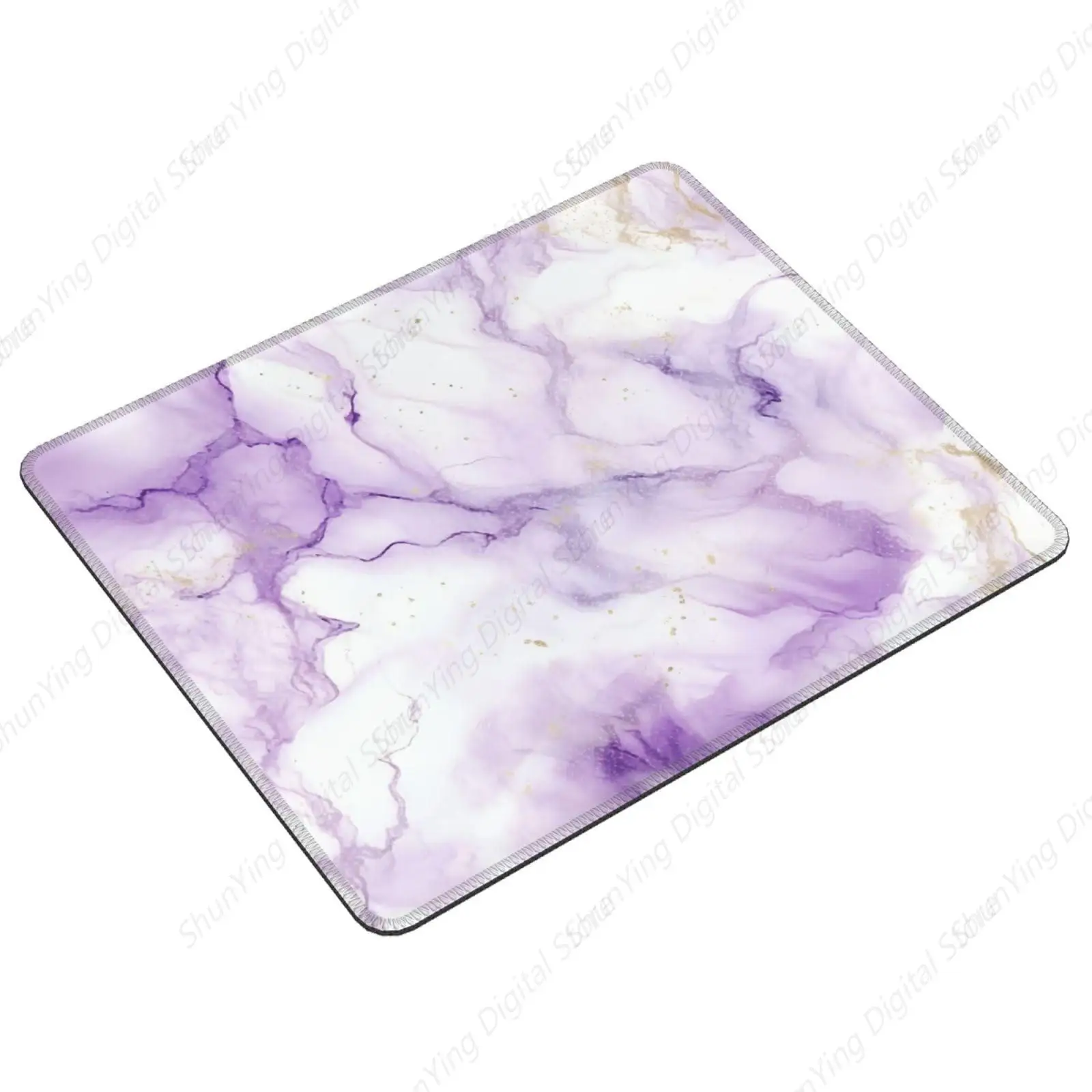 Marble Beautiful Purple Mouse Pad Anti Slip Rubber Gaming Mouse Pad Suitable For Office Mouse Pads On Laptops 18*22cm