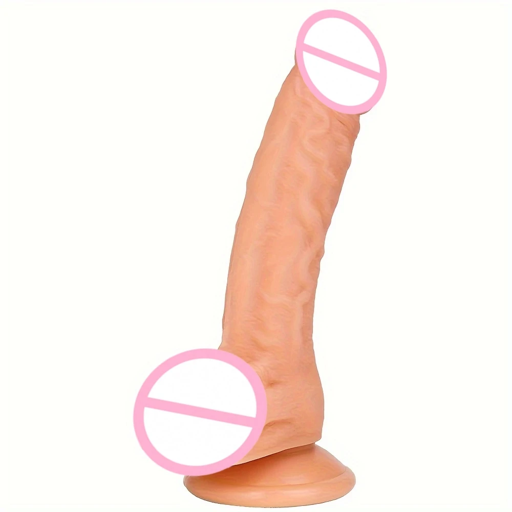 Small Realistic 22 cm Cute Dildo Adult Sex Toy with Suction Cup Dildo Suitable for Beginner Women Men  Adult Supplies Sex Toys