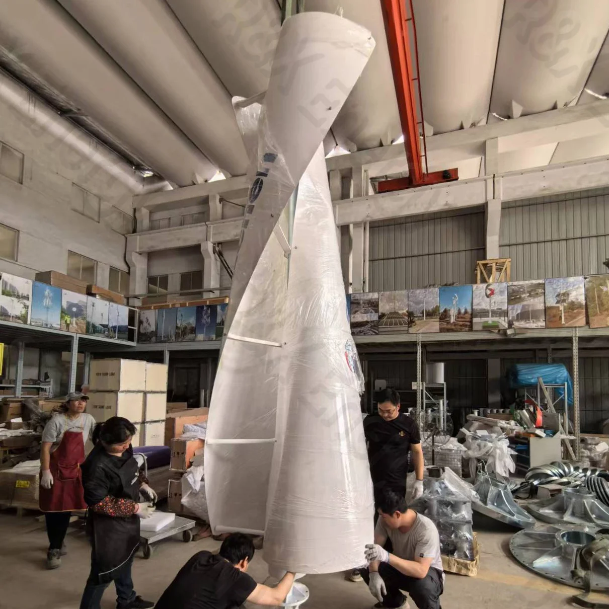 Solar Panels And 5KW 10KW Wind Turbine Generator Hybrid Wind Solar Power System for Home Use