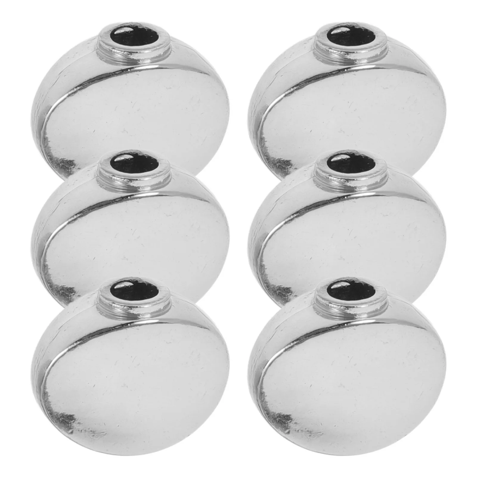 

6pcs Metal Guitar Tuning Pegs Buttons Round Concave Design For Acoustic Electric Bass Ukulele Replacement Machine Heads Knobs