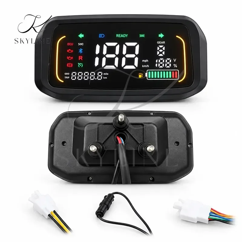 N7 Colorful LCD Display 48V 60V 72V Lithium Battery One LIN Communication For Votol And Fardriver Controller