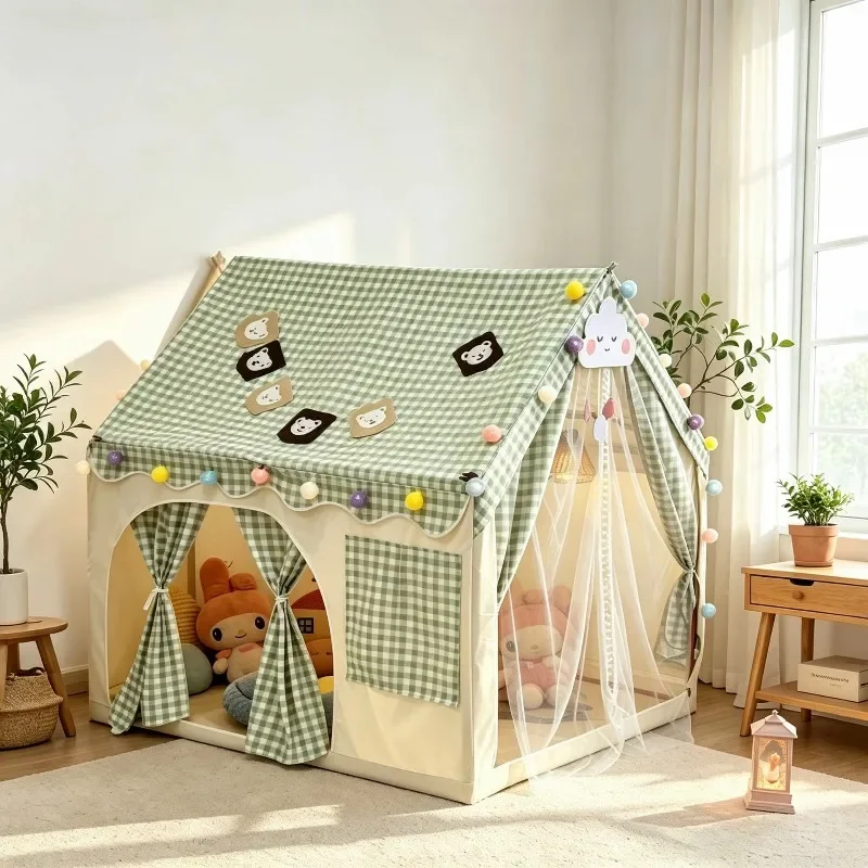 New Arrival Dream Castle Indoor Tent Playhouse Kids Girls Playhouse Indoor Children's Tent Baby Game House Small House