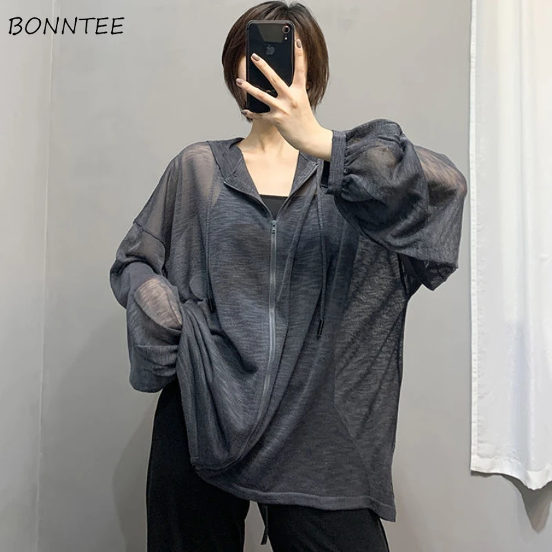 Jackets Women Sunscreen Breathable Solid New Design Outwear Korean Style Female Loose Cozy Trendy Casual Summer All-match Ins