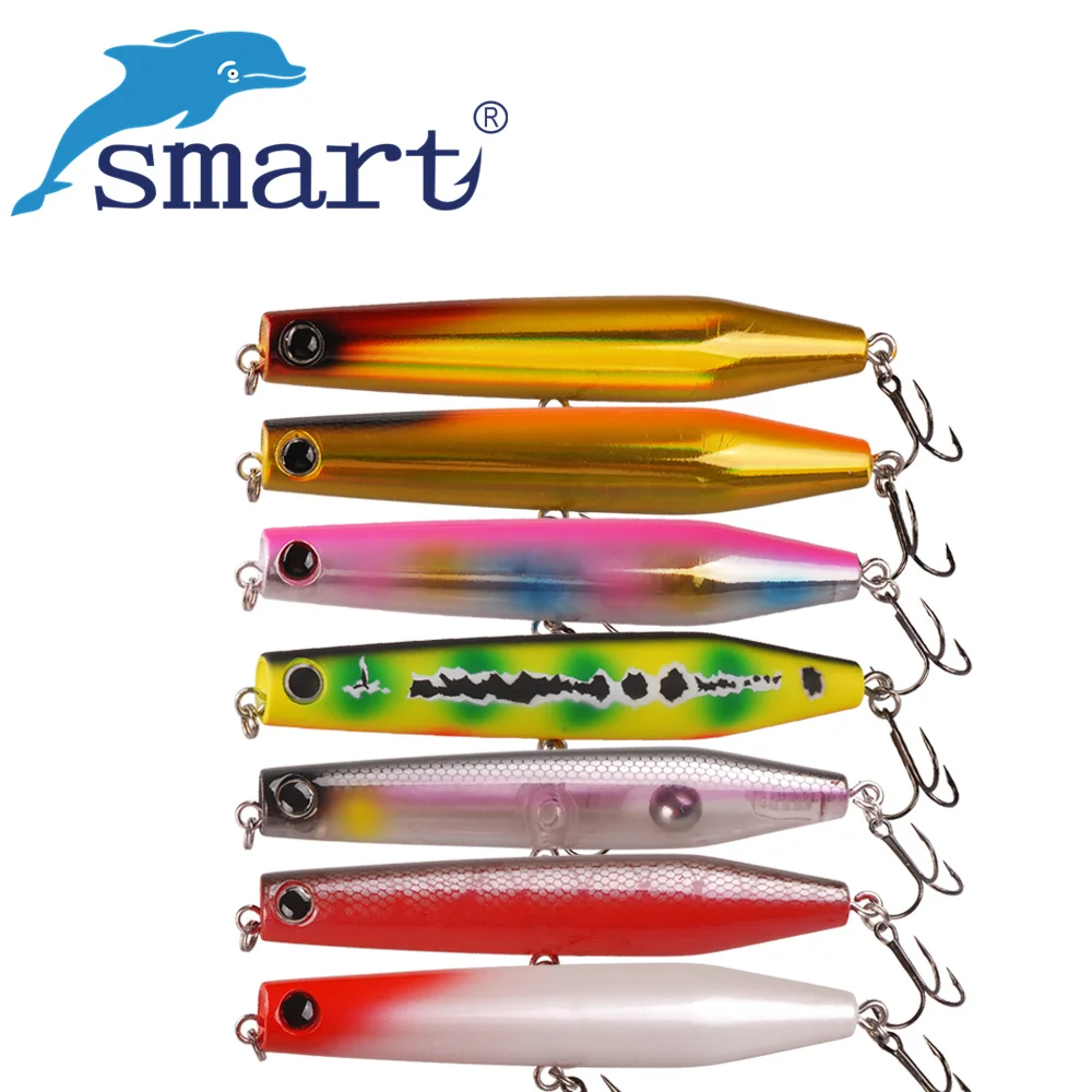 Smart Popper Fishing Lure Hard Bait 115mm 22g Surface Top Water Floating Saltwater Wobblers Artificial Bait Bass Fishing Tackle