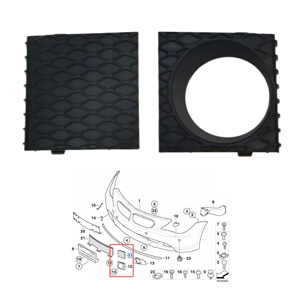 

Bumper Grille Kit for BMW For E63 For E64 51117008823 Without ACC Hole 51117069506 With ACC Hole ABS Structural Design