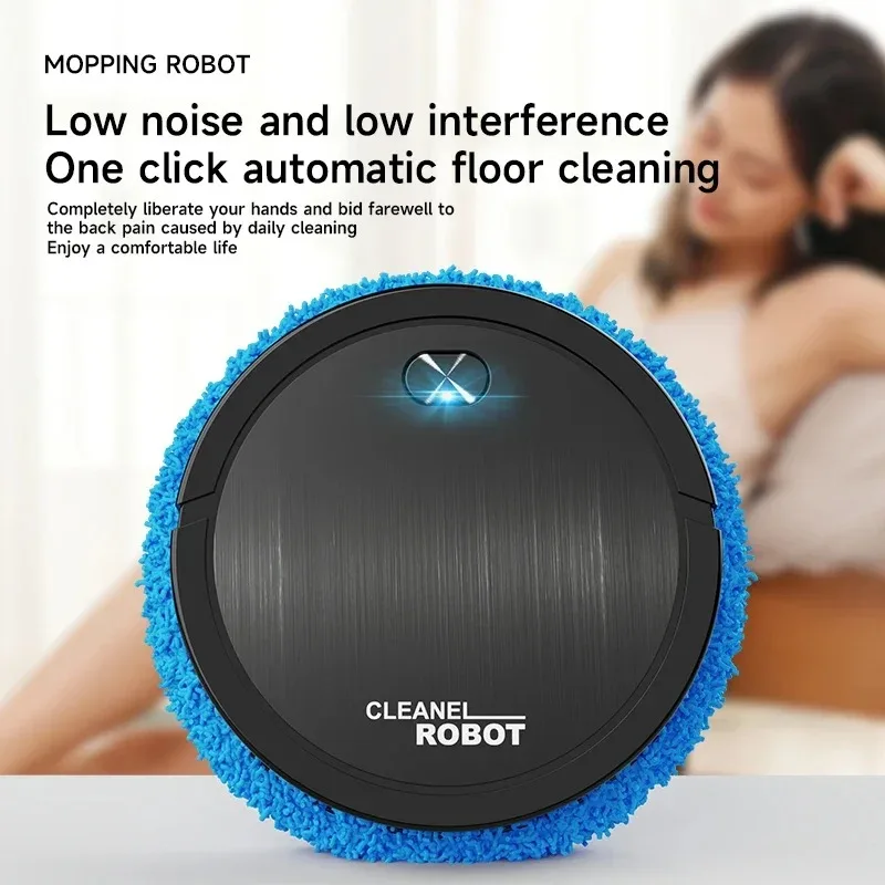 Fully Automatic Quiet Home Mopping Robot, Intelligent Sweeping Mopping, with Wash - free Cloth Automatic Cleaning Lazy Mop
