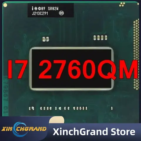 Processador Origina i7 3630QM i7 2760QM  SR0UX PGA 2.4GHz Quad Core 6MB Cache TDP 45W 22nm Laptop CPU Socket G2 HM76 HM77