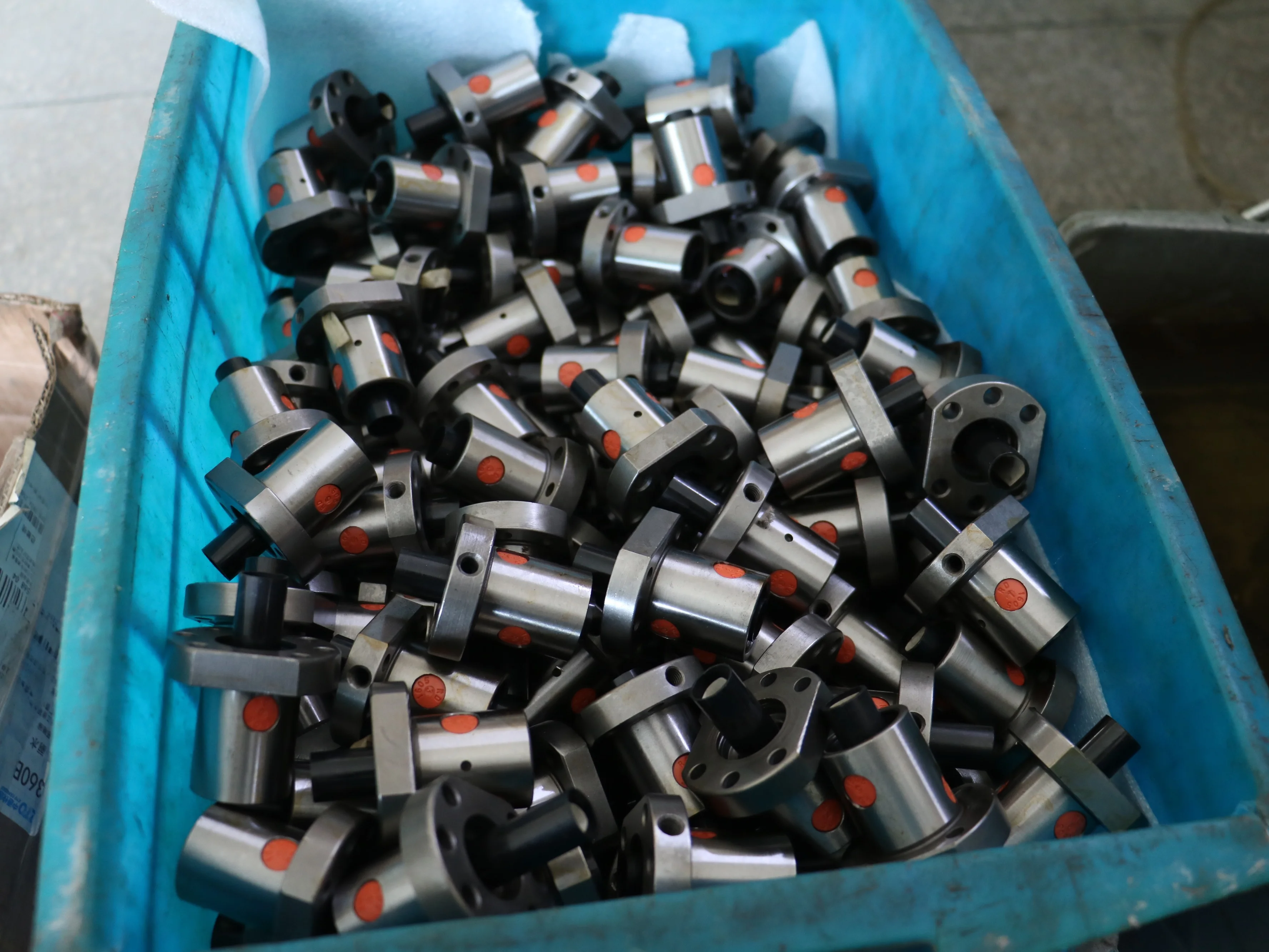 HLTNC C7 C5 اليد اليسرى SFU1605 تخصيص الطول مع شفة كرة واحدة الجوز لوحدة الدليل الخطي باستخدام الحاسب الآلي الكرة اللولبية #6