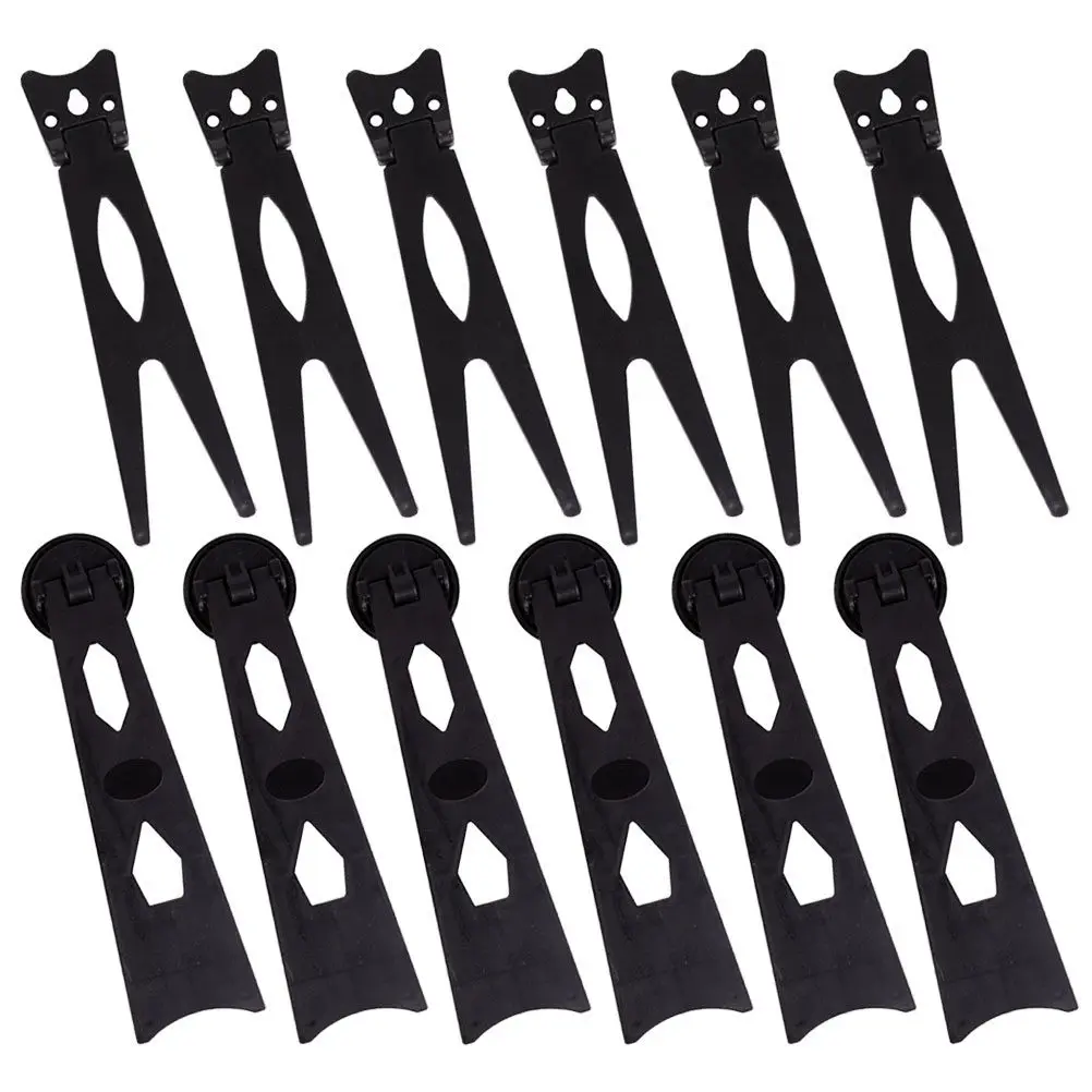 12Pcs Plastic Photo Frame Back Bracket Polished Finish Rounded Edge Safe Stable Easel Support for Picture Frame Desk Use