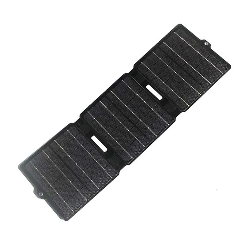 Imagem -02 - Etfe Painel Solar Dobrável Bolsa Duplo Usb Flexível à Prova Ddiy Água Faça Você Mesmo Carregador para o Telefone Móvel ao ar Livre Fonte de Alimentação de Emergência 60w