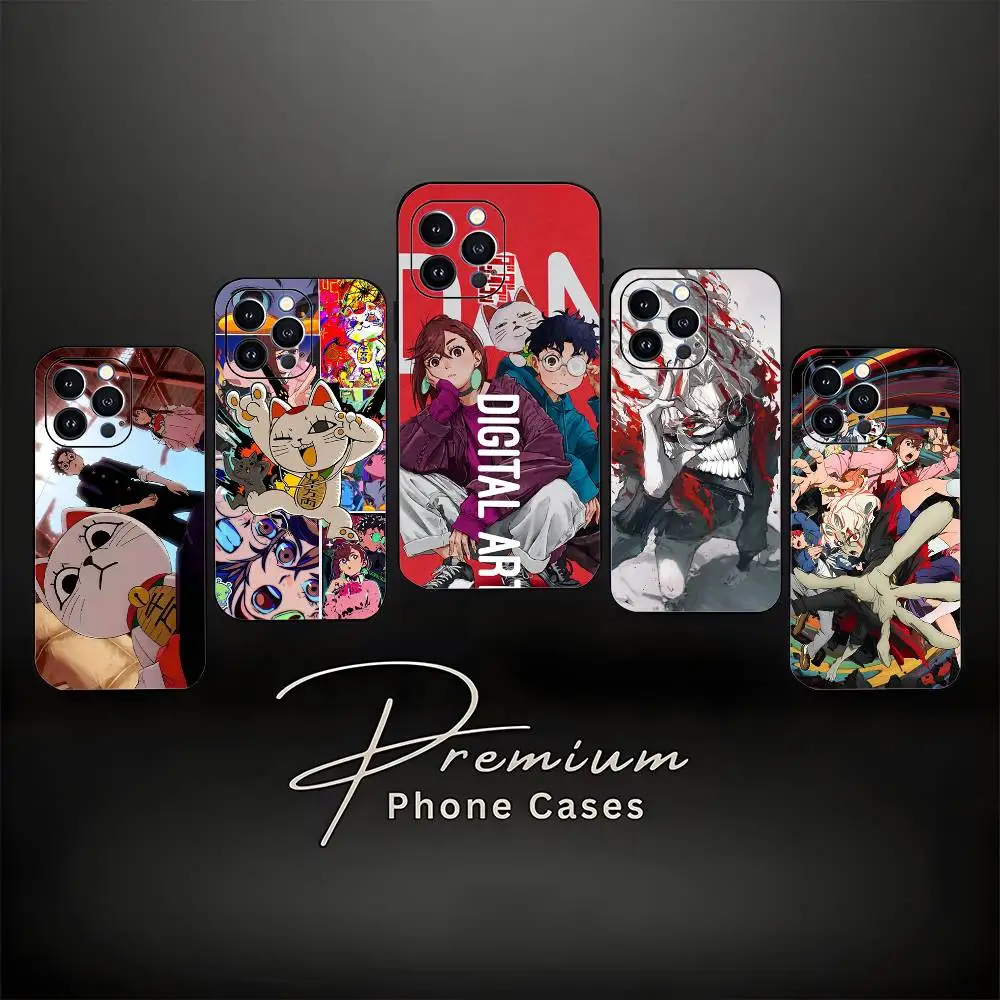 

Anime D-Dandadan M-Momo Phone Case For iPhone 16,15,14,13,12,11 Plus,Pro Max,XS,X,XR,SE,Mini,8,7,Soft Silicone Black Cover