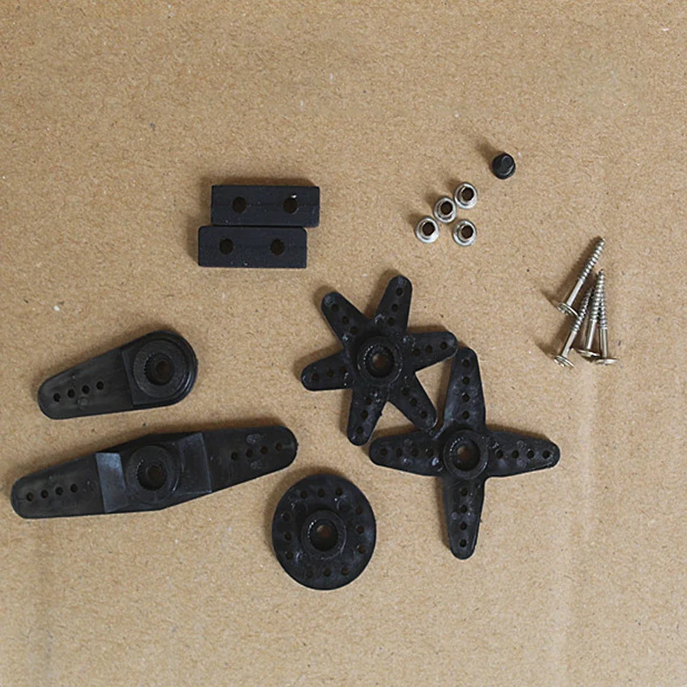 25T Plastic Steering Wheel Rudder Arm Servo Accessory Kit Multiple Accessories for MG995/995R/jx/kinagmax Micro Servo