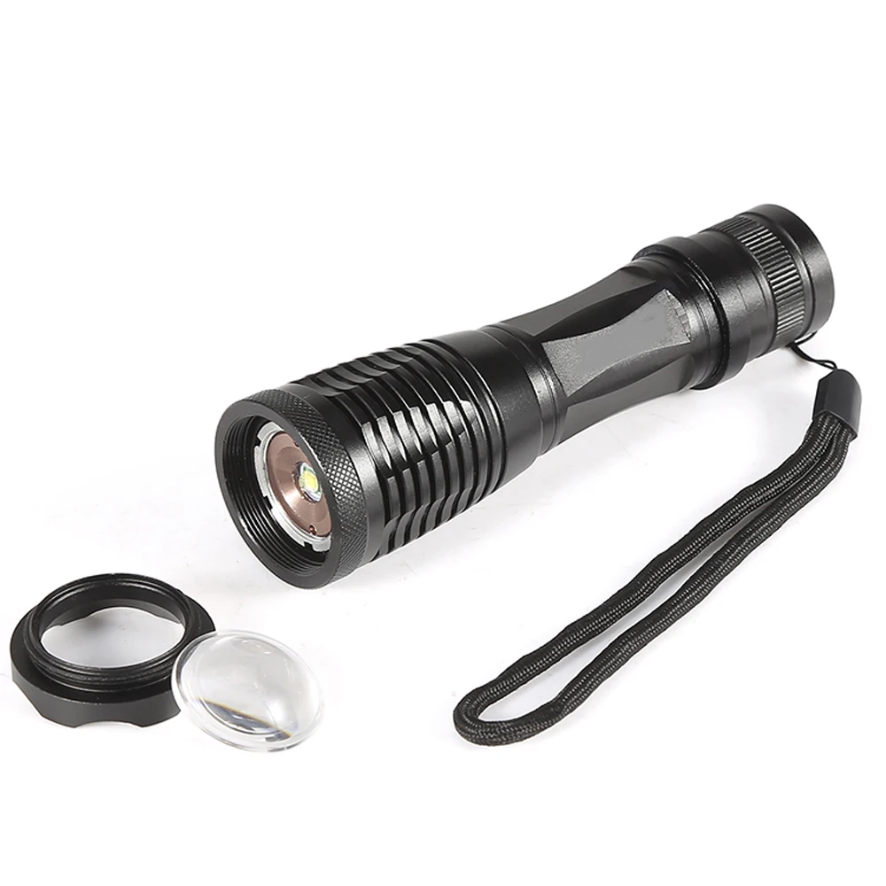 395nm torcia UV Zoomable LED 365nm torcia a raggi ultravioletti luci ultravioletta macchie di animali domestici rilevamento dell'indicatore di scorpione dell'inchiostro invisibile