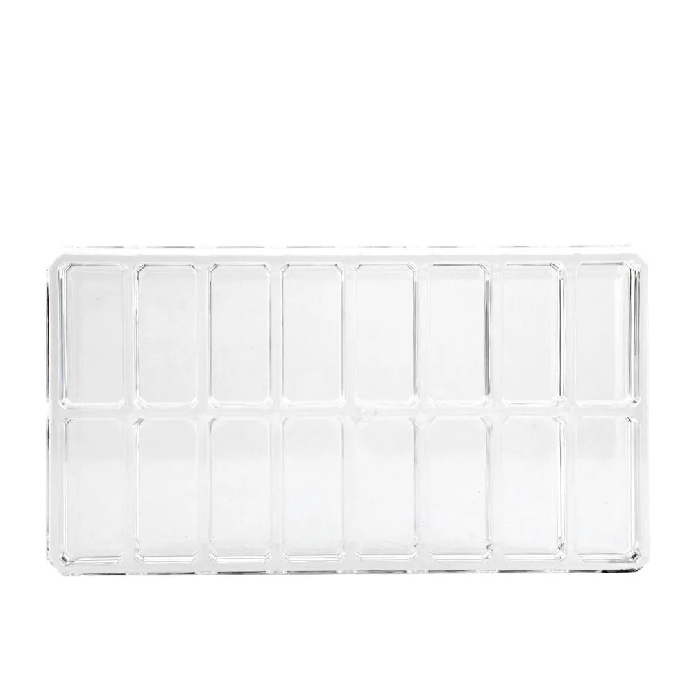 Transparent Acrylic Organizer 16 Grid Design Acrylic Makeup Organizer Individual Compartments Compact Cosmetic Storage Box