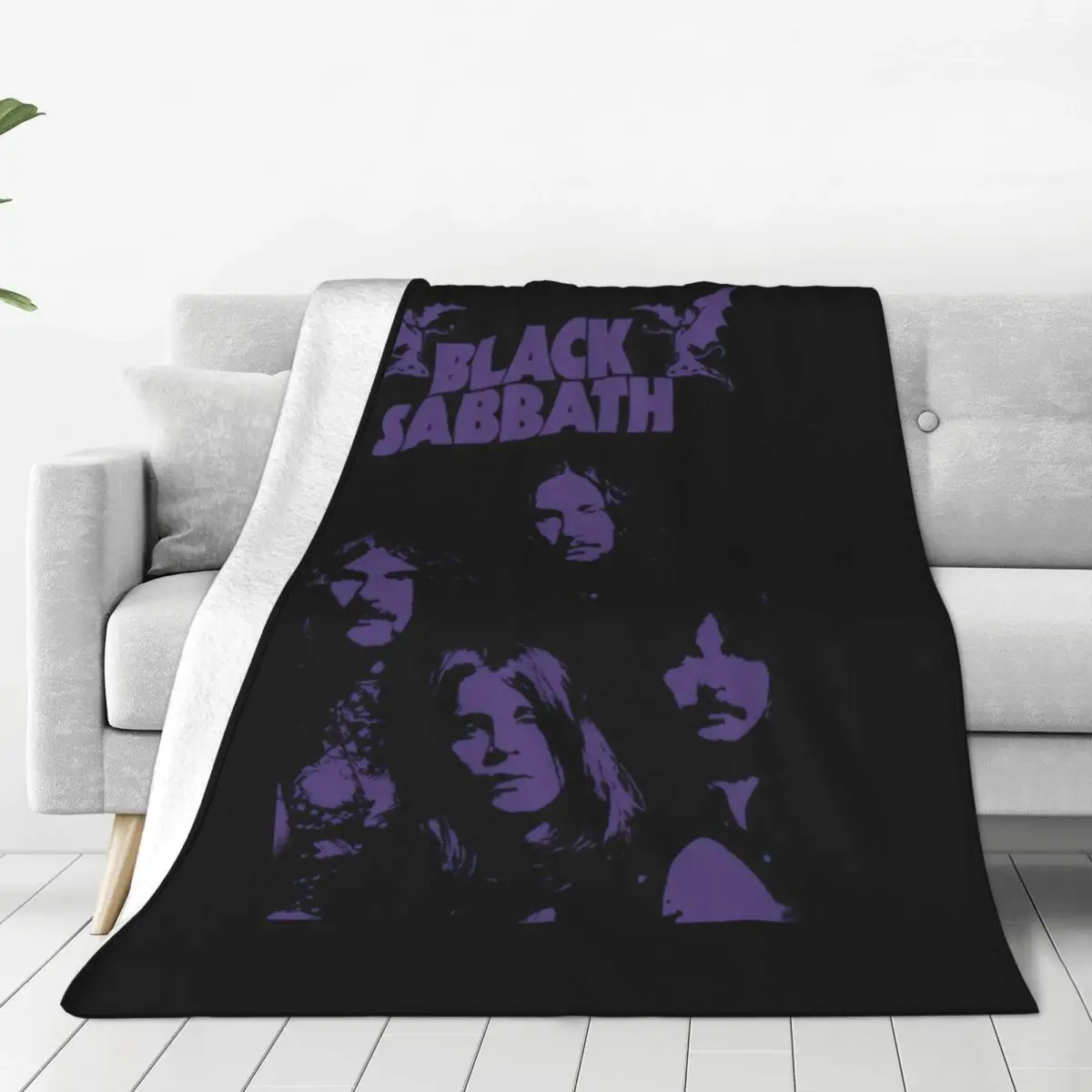 Black Sabbathe Blankets Rock Music Black Fleece Awesome Soft Throw Blankets for Bedspread Spring Autumn