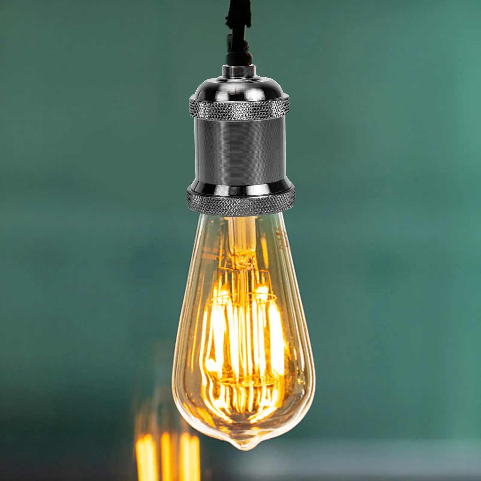 

2 шт. винтажные патроны для ламп E27, ретро-основания для ламп, промышленный шикарный дизайн, термостойкие, для потолка и стен