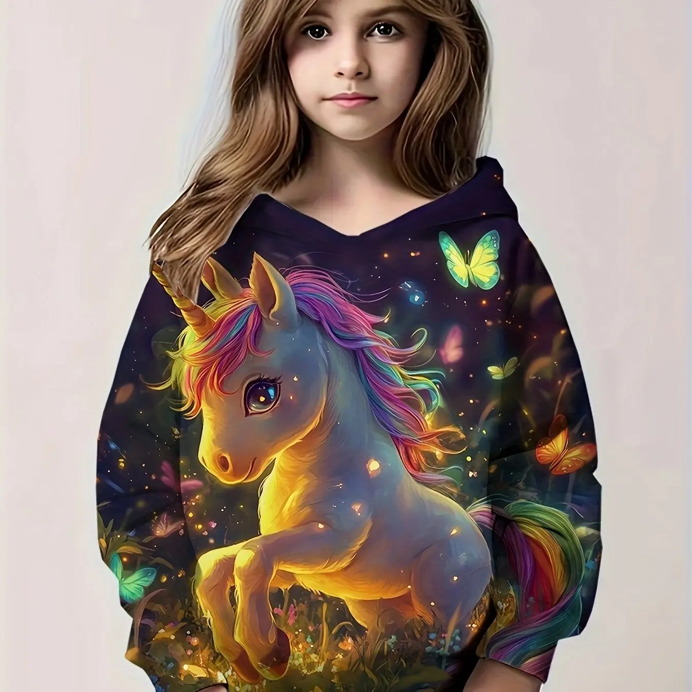 Kinder Kleidung Mädchen Hoodies Langarm 3D Nette Tiere Drucken Kinder Frühling Herbst Kleidung Outdoor Casual Cartoon Mädchen Kleidung Top