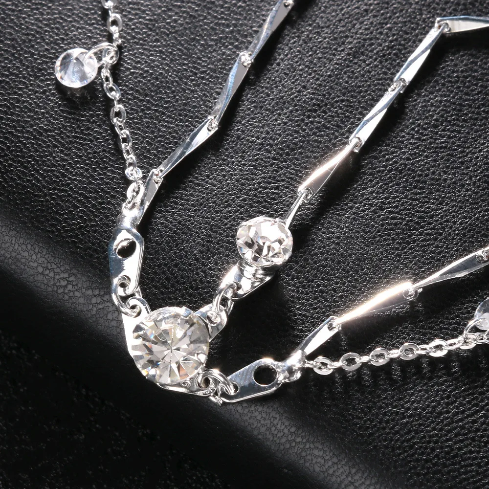 Fashion Boho Crystal Head Chain Wedding Hair Accessories Elegant Headpiece Bling Bridal Forehead Chain Indian Jewelry Gifts image 6