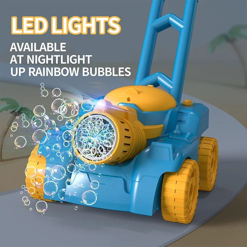 Soap Bubble Tank Trolley Electric Bubbles Car Gun Machine Automatically Bubbles Blowing Outdoor Toys for Girls Boys Children