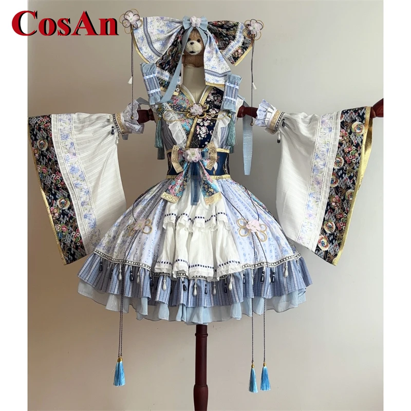 

CosAn Game Touhou Project Hakurei Reimu Cosplay Costume Gorgeous Sweet Uniform Dress Activity Party Role Play Clothing