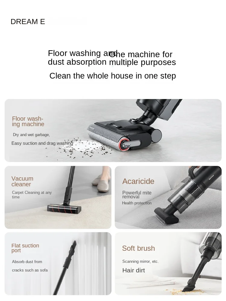 DREAME H20 Mix Floor washing machine A multi-purpose washing, mopping and suction machine Automatic mop for household appliances